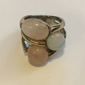 ⭐️ 3 for $10 - Pink/blue stone gold ring
